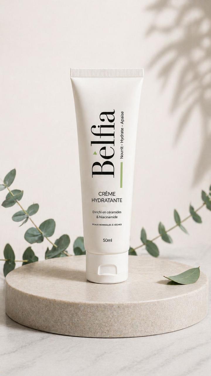 BELFIA Crème Hydratante Peaux Normales à Sèches
