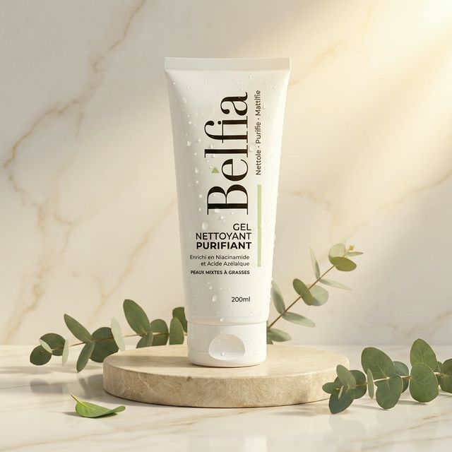 BELFIA GEL NETTOYANT PURIFIANT – Peaux mixtes à grasses